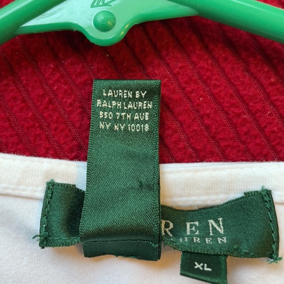 Lauren Ralph Lauren White Top With Ruffled Sleeves - Picture 4 of 6